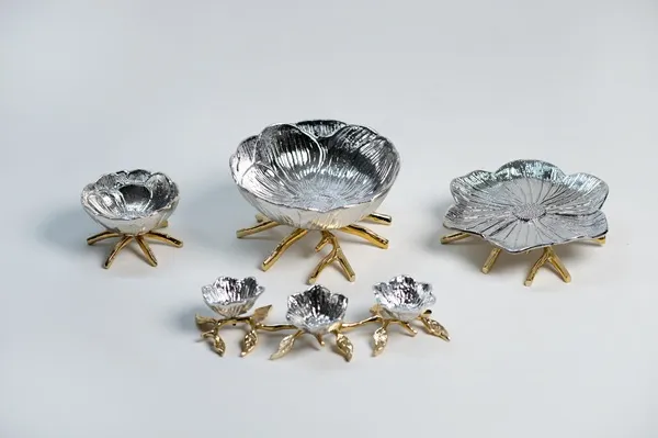 SOLGI Lotus 4 Parçalı Alüminyum Servis Seti